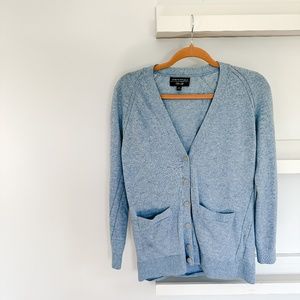 Banana Republic Filpucci Light Blue Cardigan Button Down Sweater
